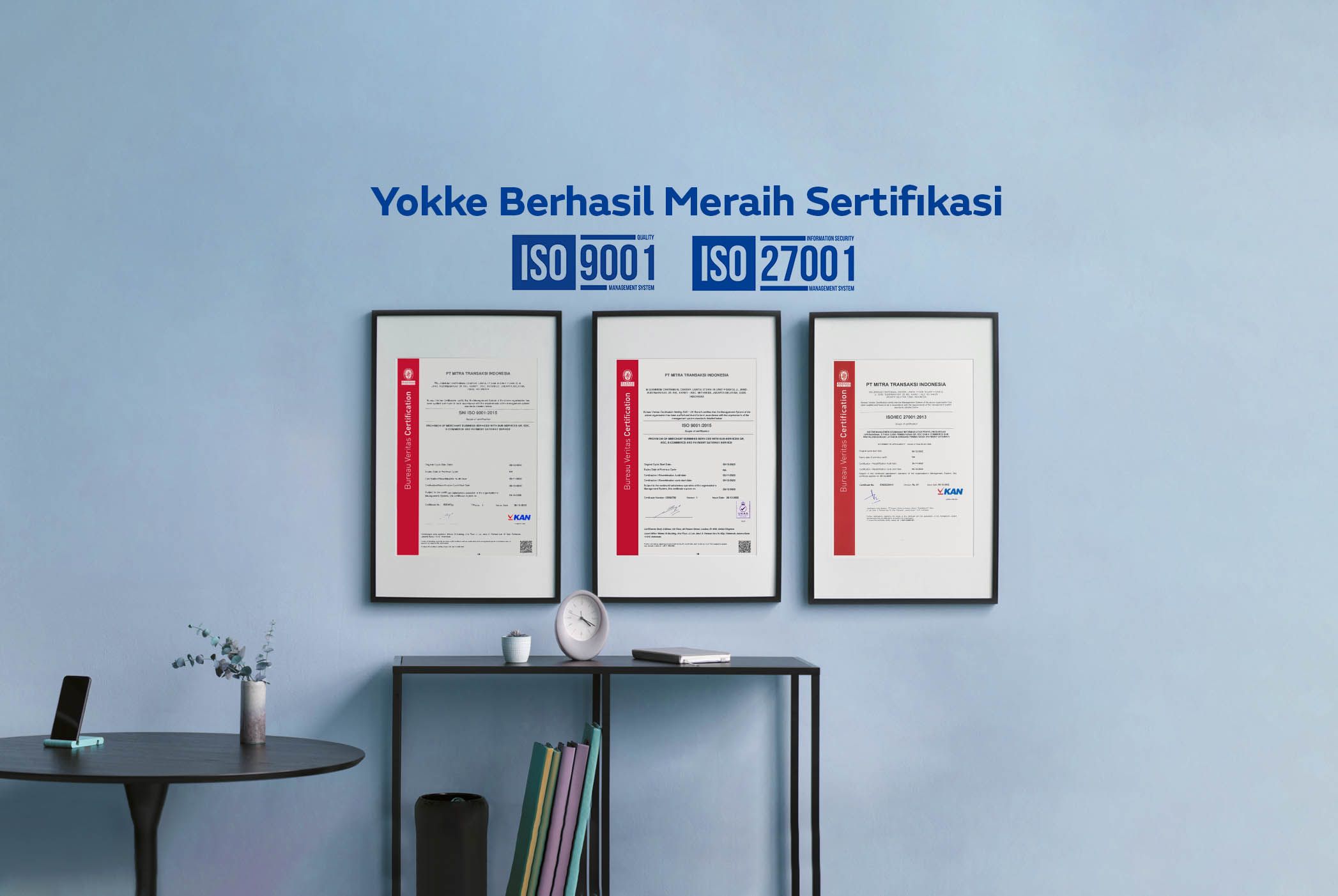 Raih ISO 9001:2015 dan ISO 27001:2013, Yokke Berjanji Akan Memberikan Pelayanan Terbaik