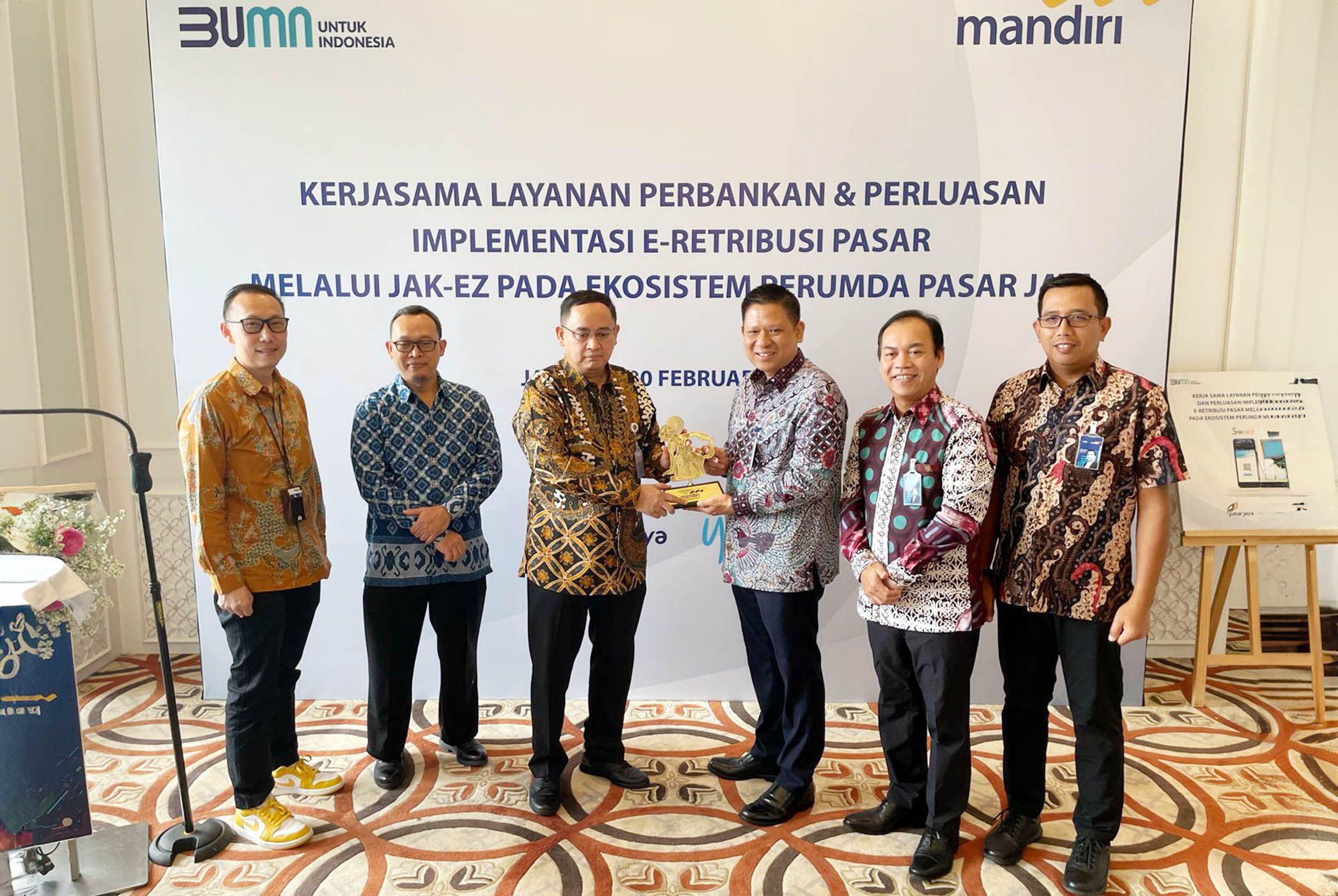 Yokke Bersama Bank Mandiri Memperluas Layanan Digitalisasi Pasar di Jakarta