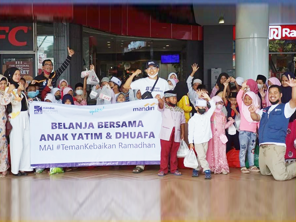 Yokke bersama Laznas MAI dan Bank Mandiri Selenggarakan Program Belanja Bersama Anak Yatim dan Dhuafa di Depok