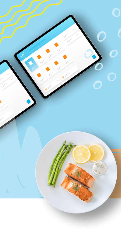 <h1>Mengelola bisnis restoran Anda dengan <span class="orange">mudah dan nyaman</span> bersama Yokke</h1>