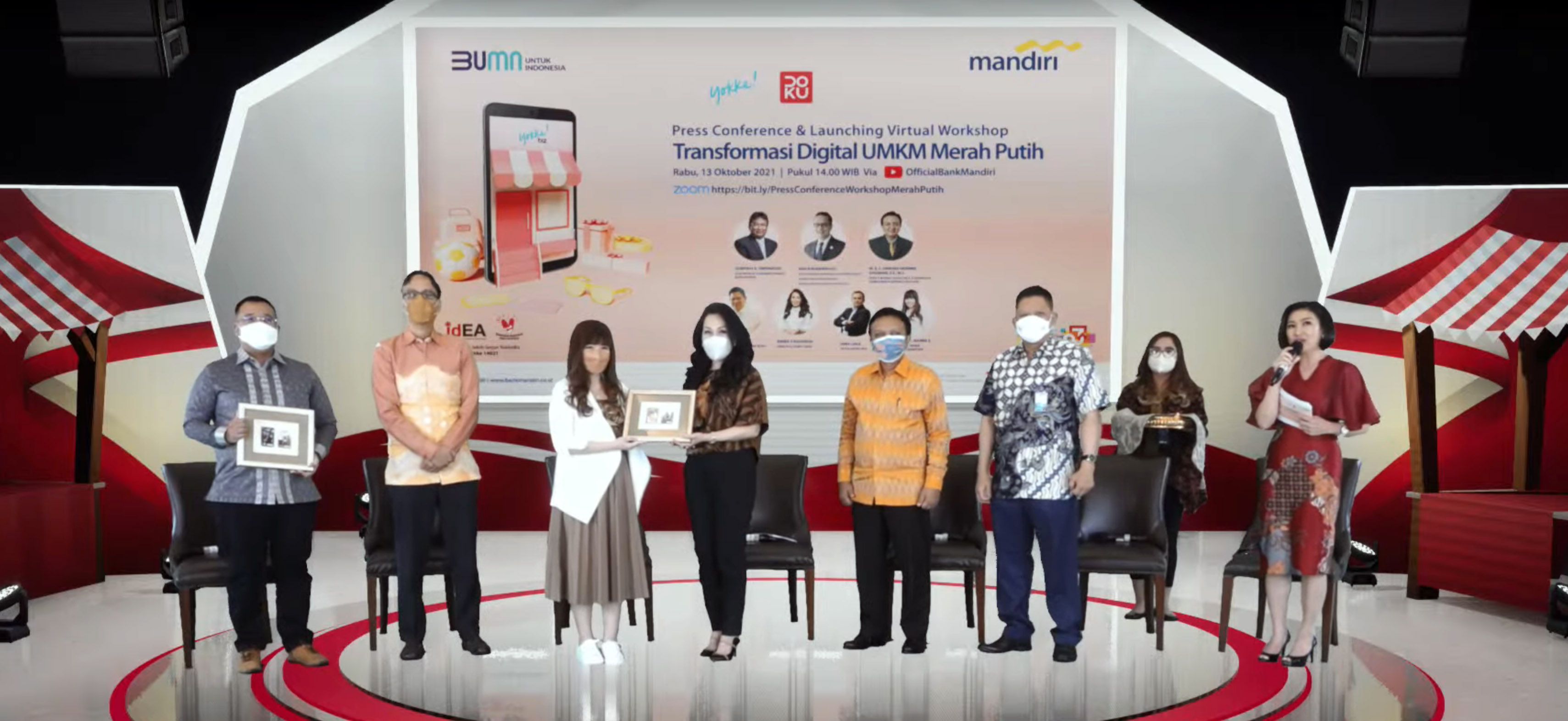 Yokke bersama Bank Mandiri mempersembahkan Virtual Workshop UMKM Merah Putih